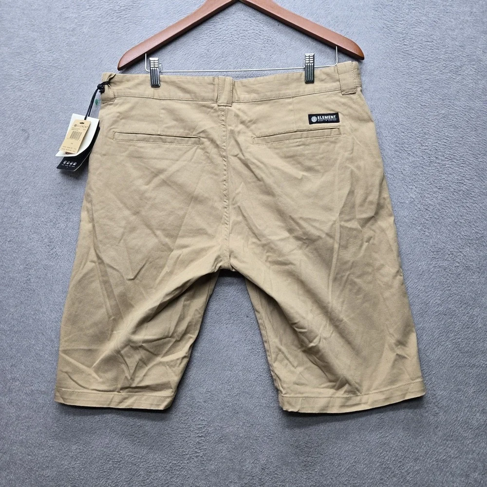 Element Men Shorts 34 Khaki Chino Twill M245TESW Sawyer WK Button 11